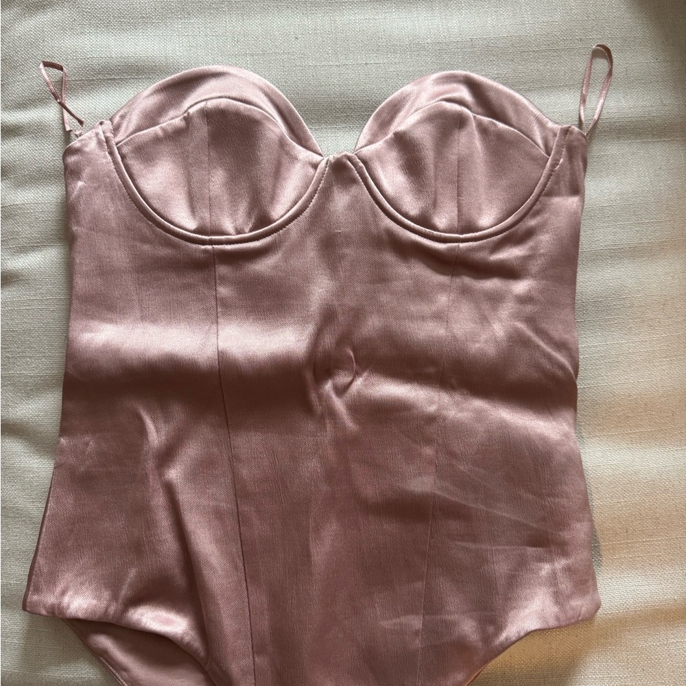 Pink Zara Corset Bodysuit